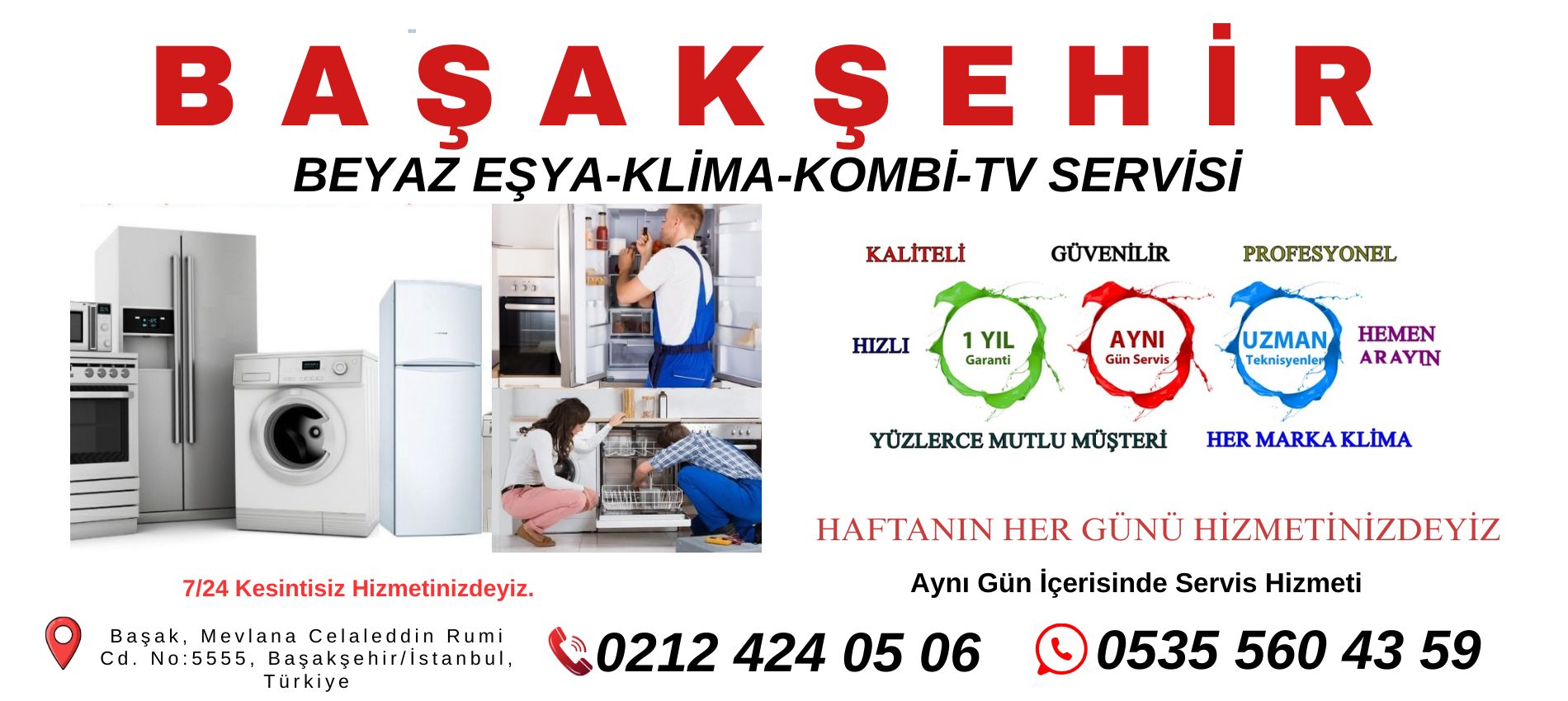 Başakşehir Beyaz Eşya Servisi